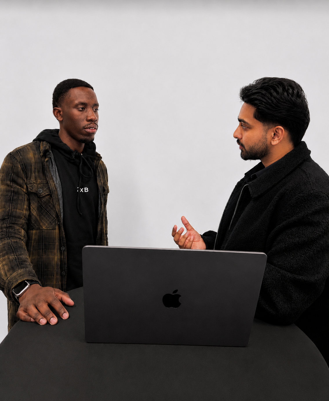 An FTSAI advisory session, working a problem across a laptop